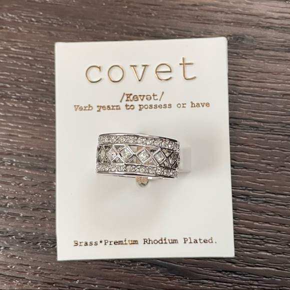 Covet Jewelry - COPY - NWT Covet Rhodium Silver Ring
